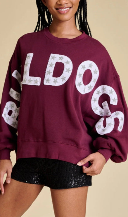 Bulldogs Balloon Sleeve Pullover