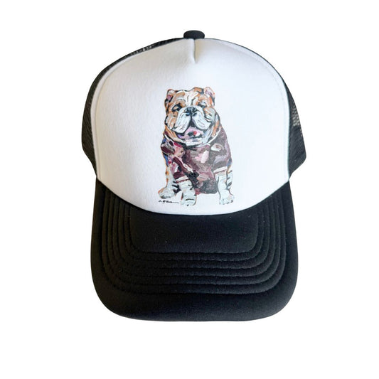 Maroon Bulldog Trucker Hat