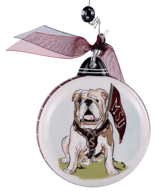 Puff Bulldog Ornament