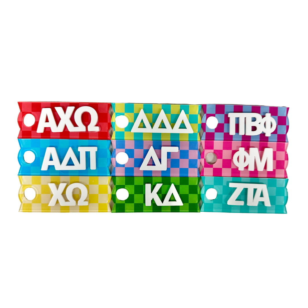 Sorority Tumbler Lid Tag