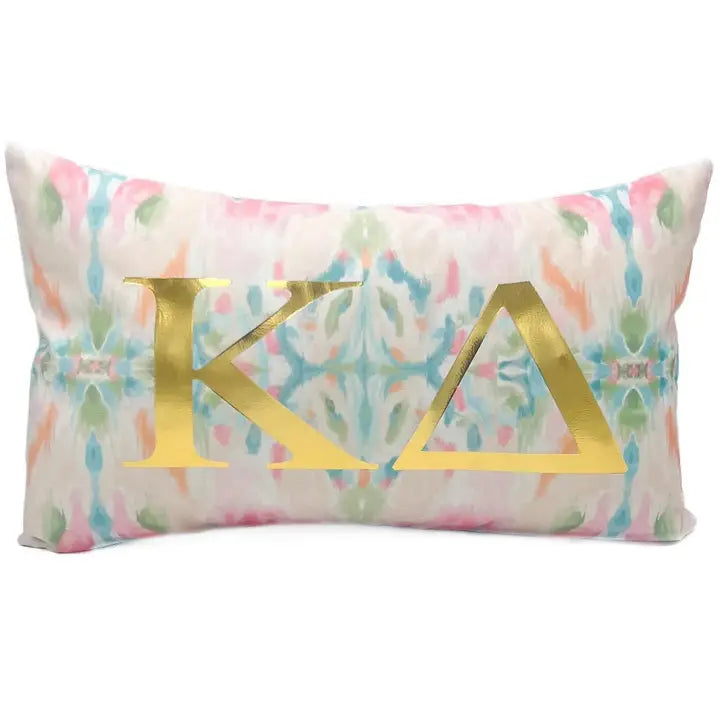Gold Foil Kaleidoscope Sorority Pillow