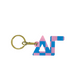 Sorority Acrylic Checkered Keychain