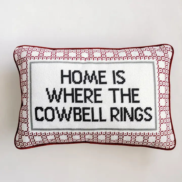 Home Is Where The Cowbell Rings Pillow
