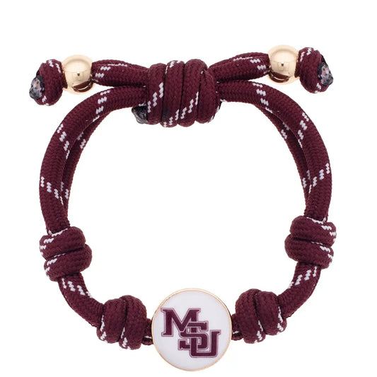 Interlocking MSU Paracord Bracelet