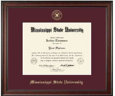 Gold Embossed Diploma Frame