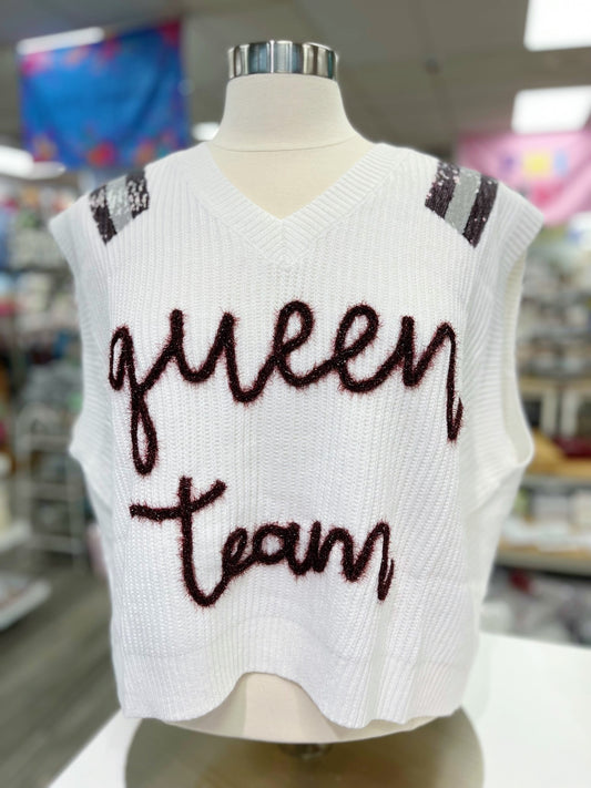 Queen Team Sweater Vest