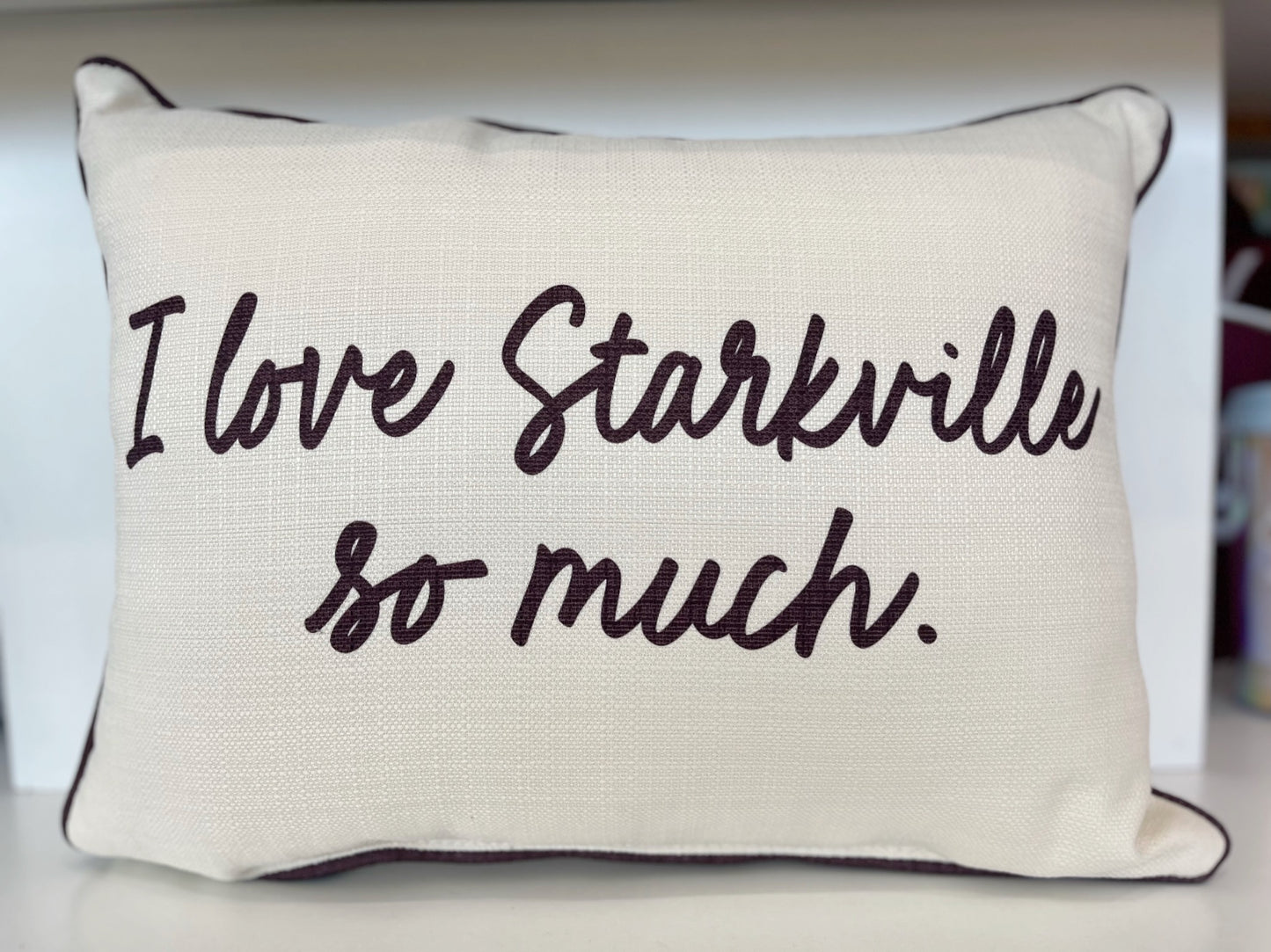 I Love Starkville Pillow