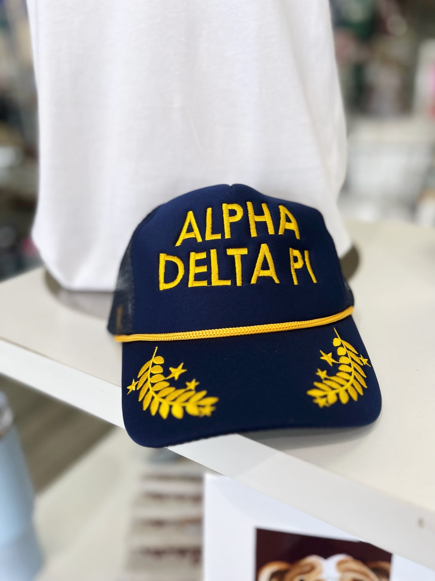 Sorority Gold Leaf Trucker Hats