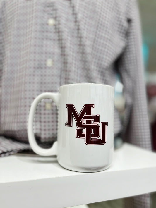 Interlocking MSU Coffee Mug