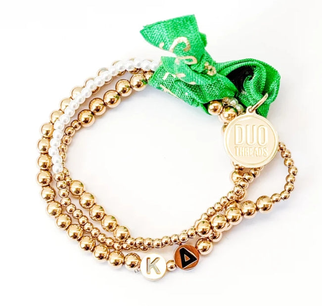 Gold Sorority Bracelet Stack