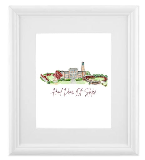 MSU Landmark Print