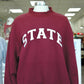 Maroon State Mock Neck Sweatshirt