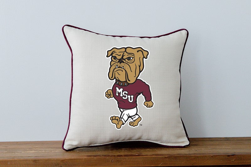 MSU Walking Bully Pillow