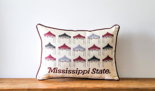 Watercolor Tailgate Tents Pillow