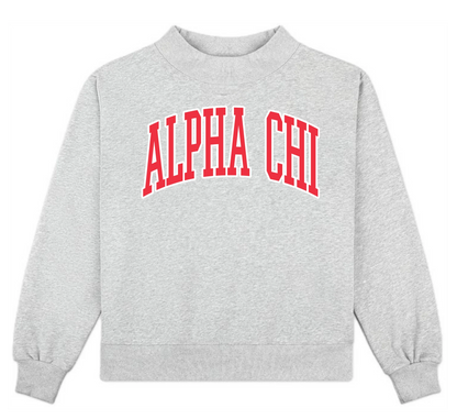 Sorority Mock Neck Sweatshirt