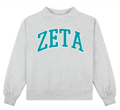 Sorority Mock Neck Sweatshirt