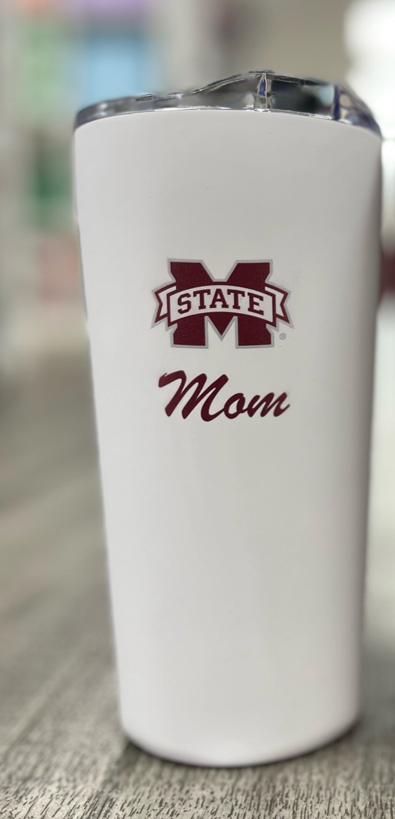 MSU Mom Tumbler (White)