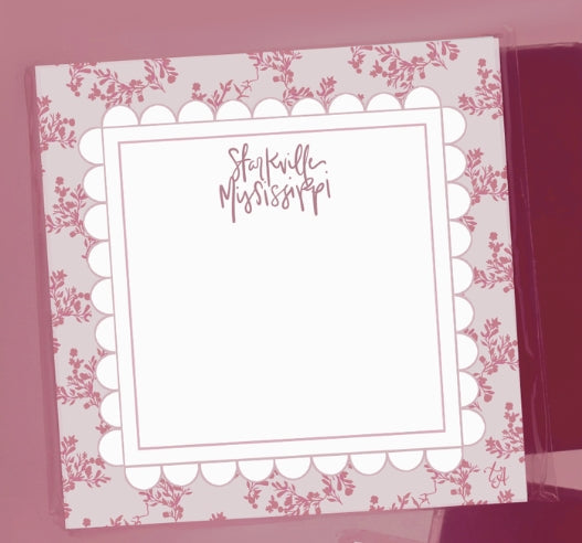 Floral Starkville Notepad