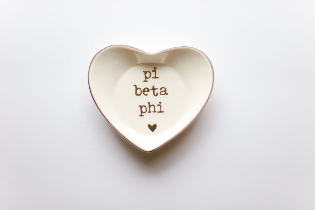 Sorority Heart Ring Dishes