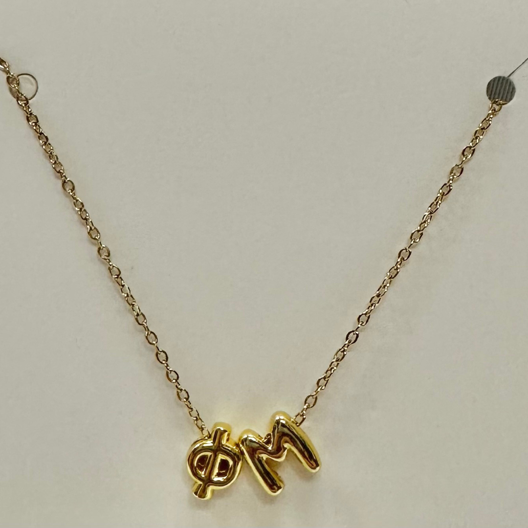 Sorority Bubble Letter Necklace