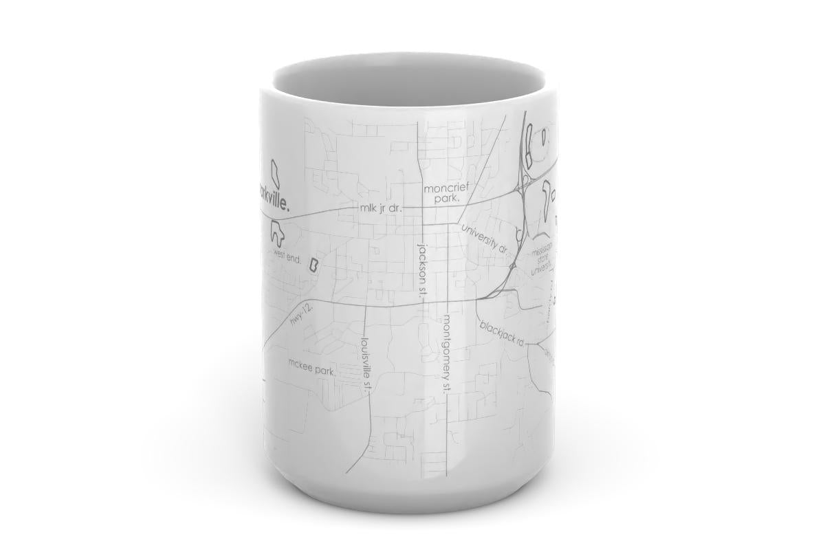 Starkville Map Coffee Mug