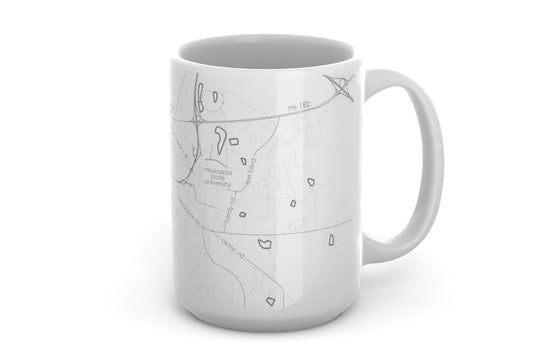 Starkville Map Coffee Mug