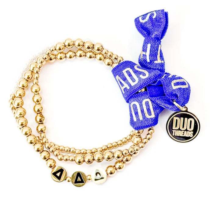 Gold Sorority Bracelet Stack