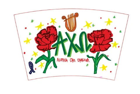 Large Sorority Marker Stadium Cups