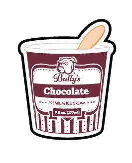Bully's Premium Ice Cream Stickers