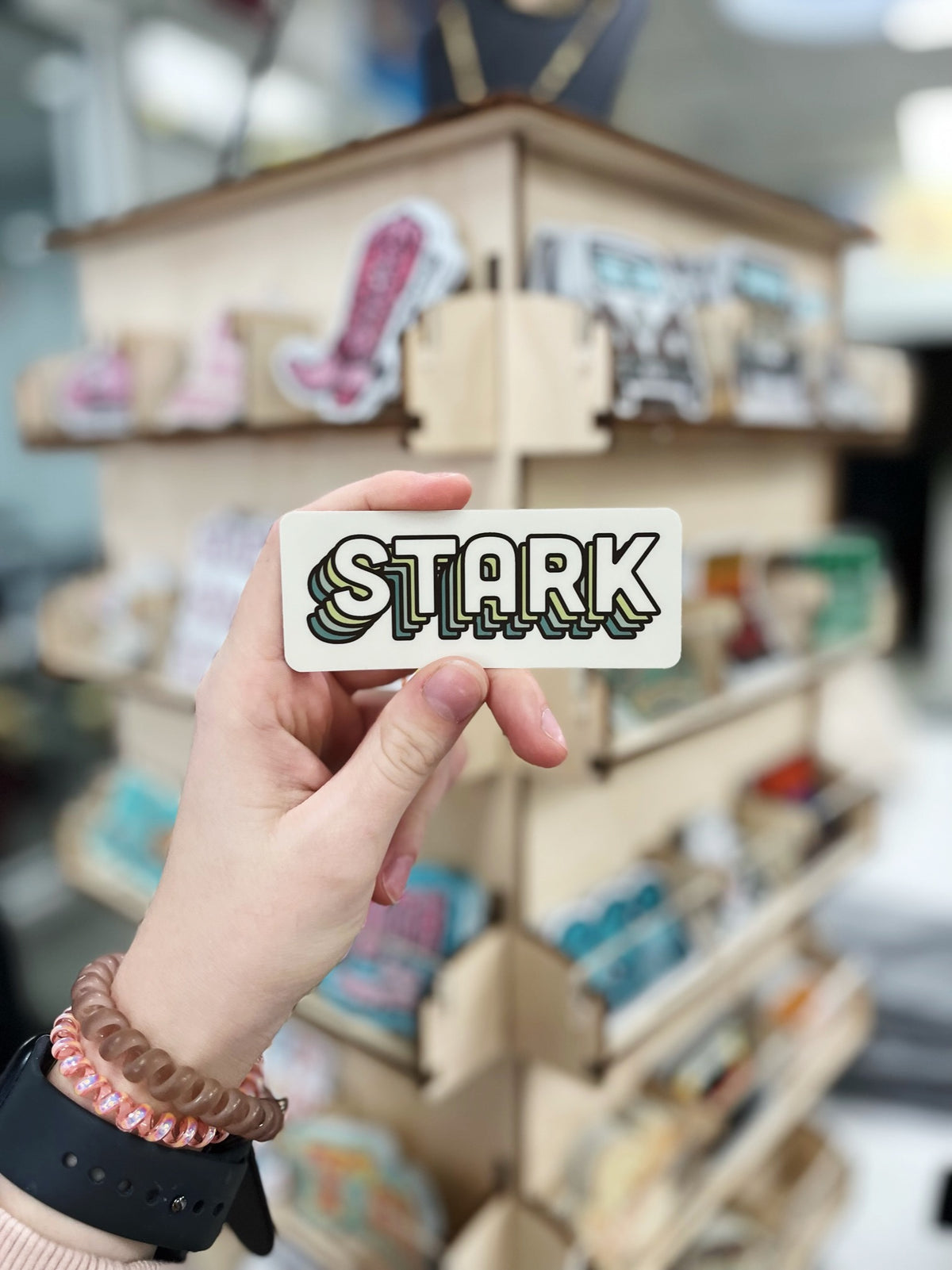Stark Signature Sticker Stark Stacked Decal – University Screenprint Inc
