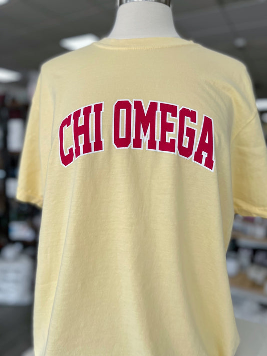 Chi Omega Arched Tee