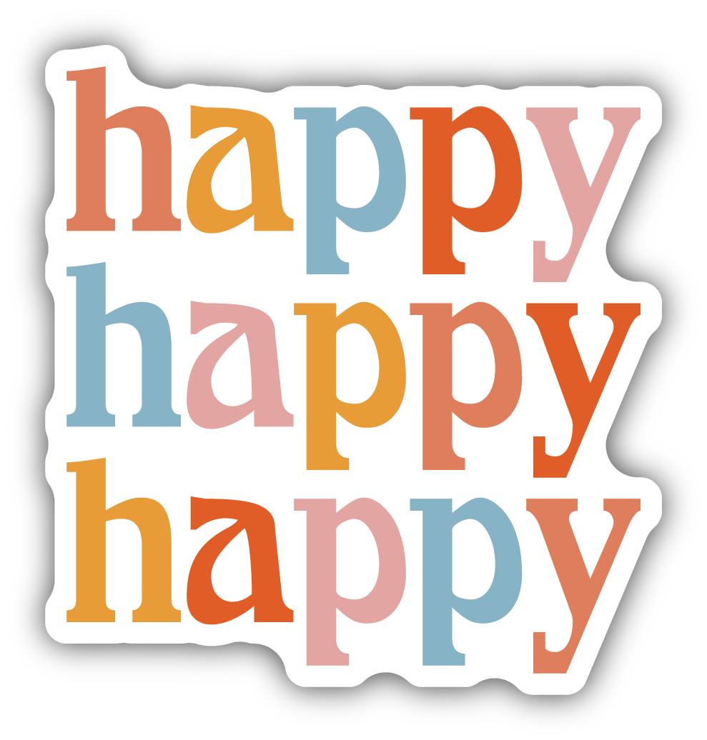 Happy Decal – University Screenprint Inc