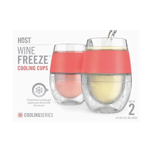 Coral Wine Freeze Cup Set