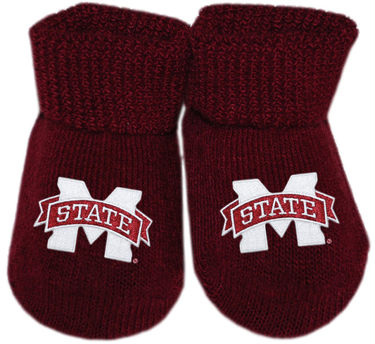 Infant Maroon Booties