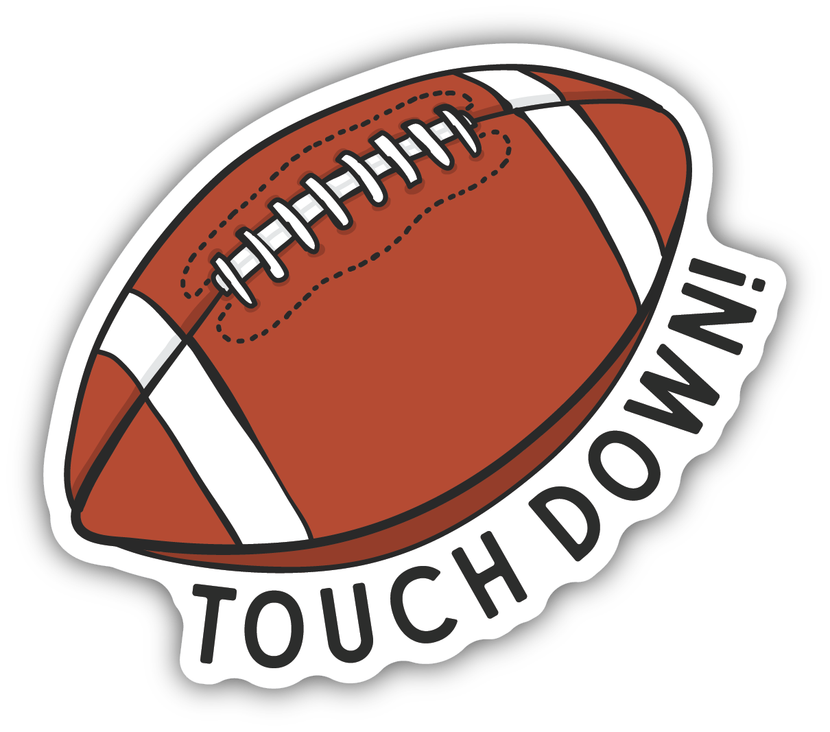 Touchdown Football Decal – University Screenprint Inc