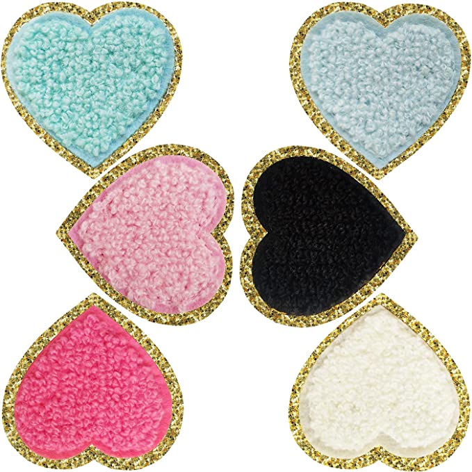 Heart Chenille Patches