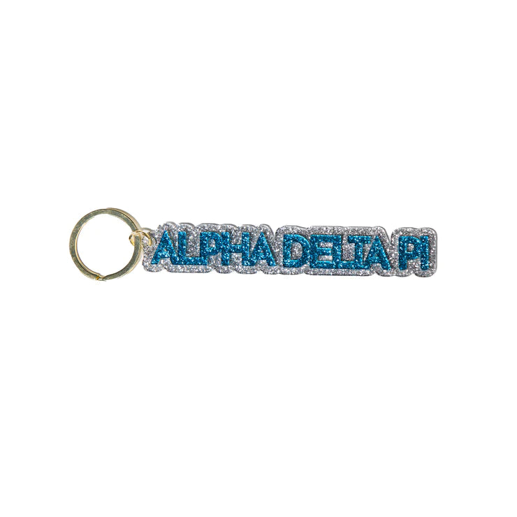 Sorority Vintage Glitter Keychains