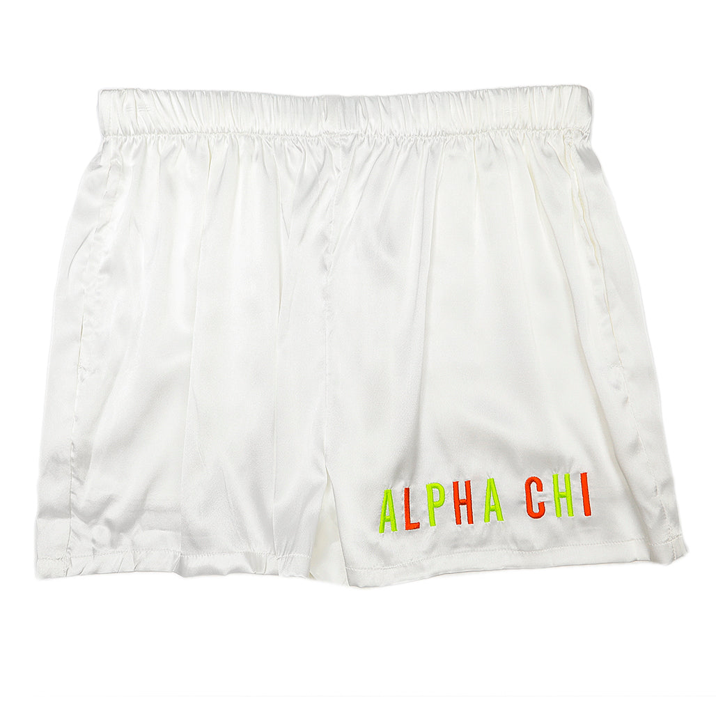 Alpha Chi Satin Shorts