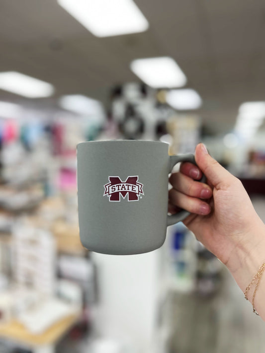 MSU Gray Soft Touch Mug