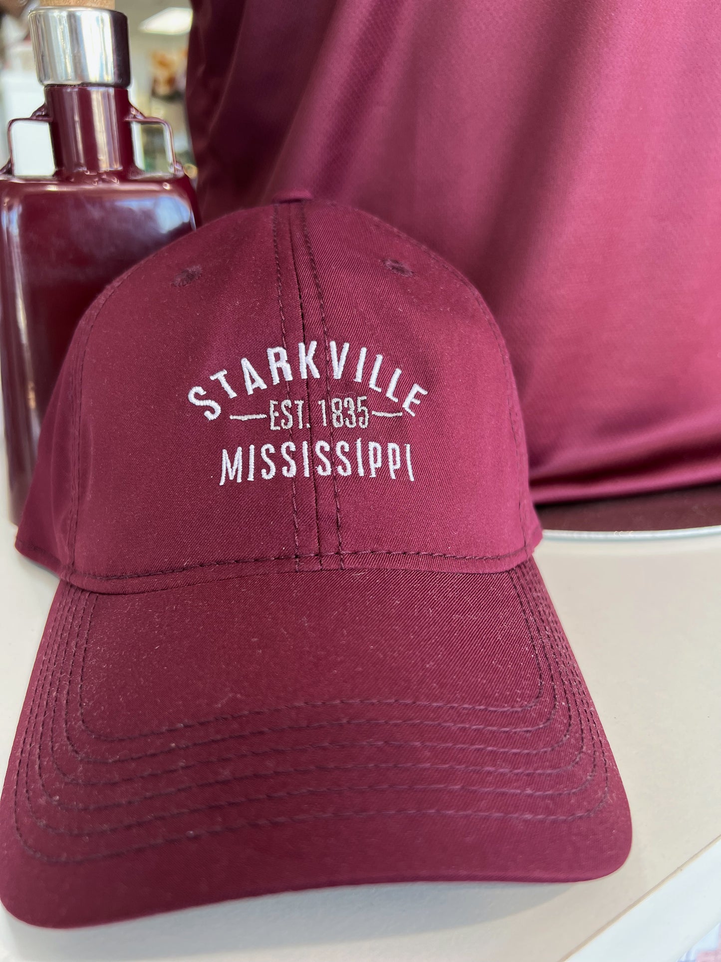 Maroon Starkville Dry-Fit Hat