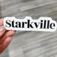 Black & White Starkville Decal