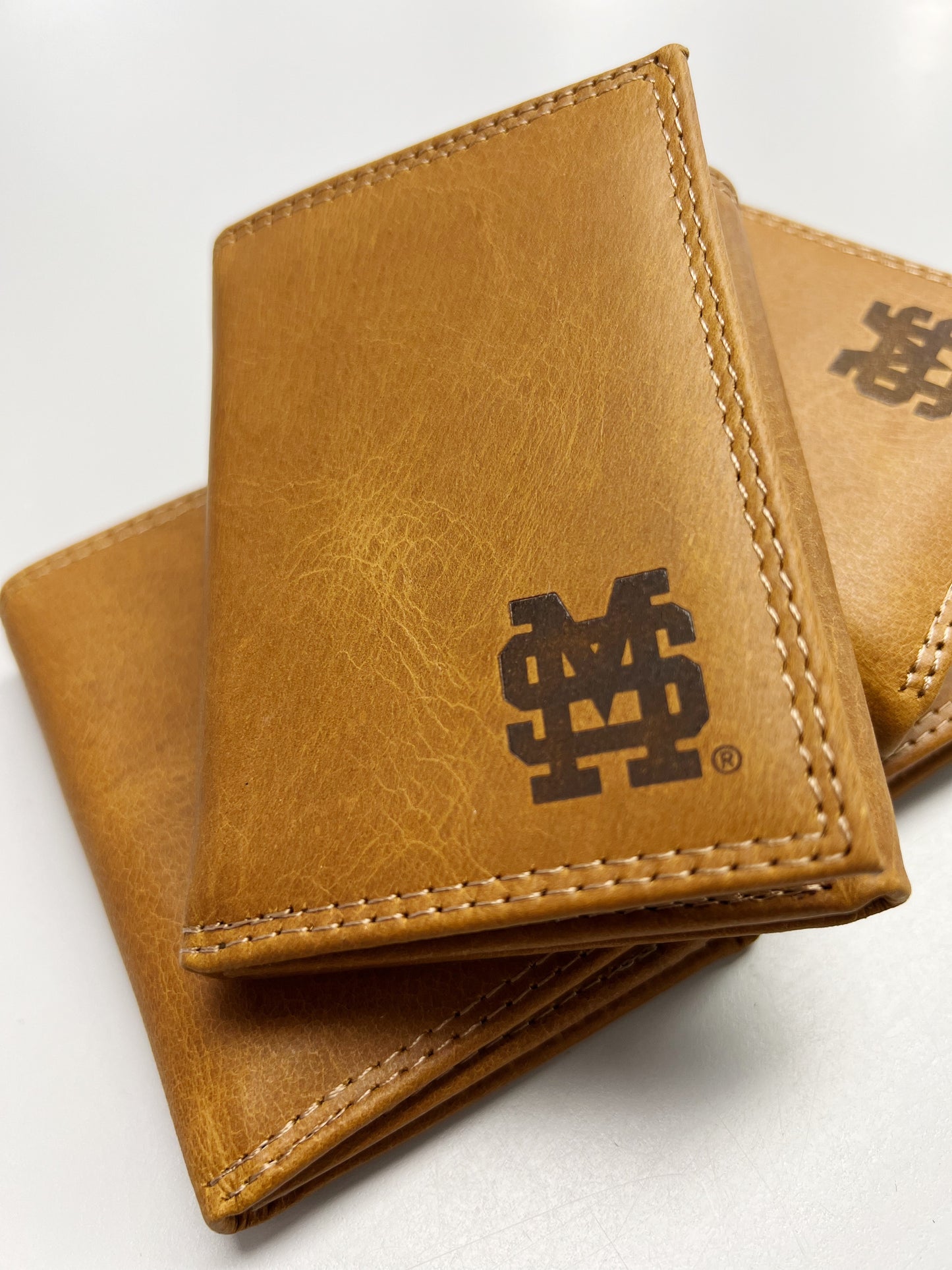 Tan Trifold M Over S Wallet