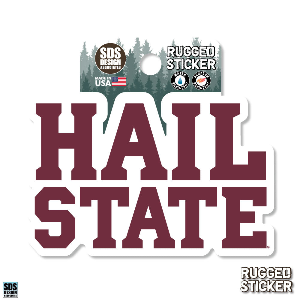 3" Hail State Rugged Sticker