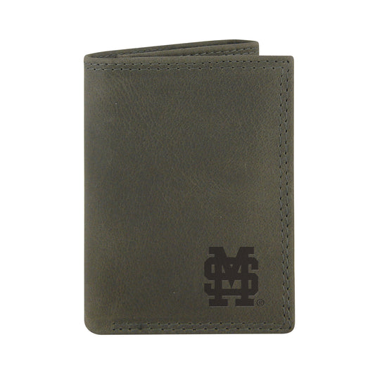 Grey Trifold M Over S Wallet