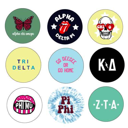 Sorority Buttons – University Screenprint Inc