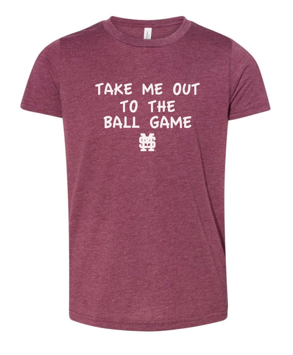 Take Me Out To The Ball Game Youth Tee