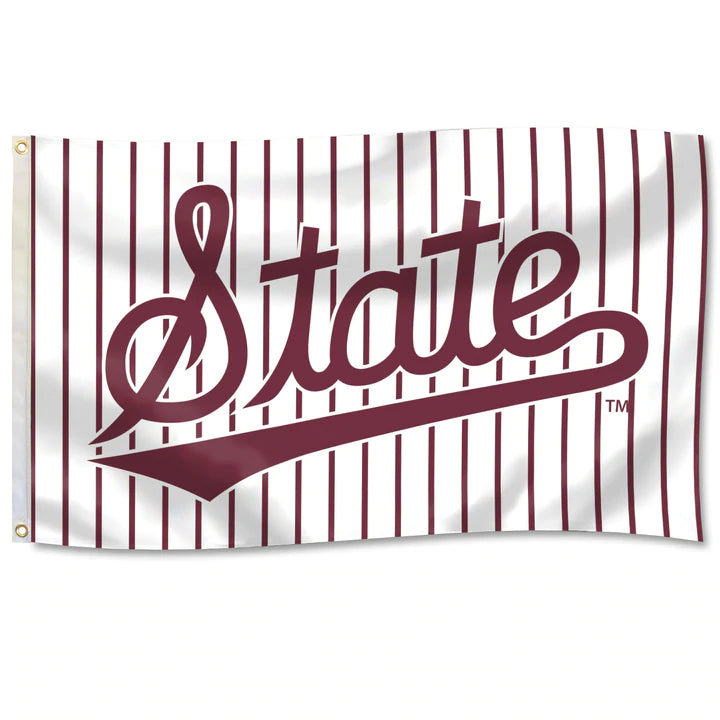 State Script Pinstripe Flag – University Screenprint Inc