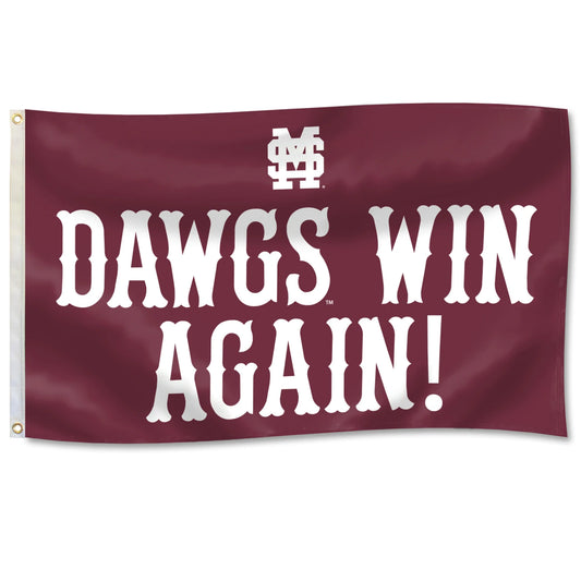 Dawgs Win Again Flag