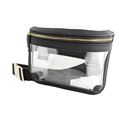 Clear Belt Bag with Black Accents