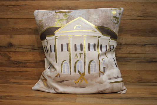 Delta Gamma Gold Foil Pillow